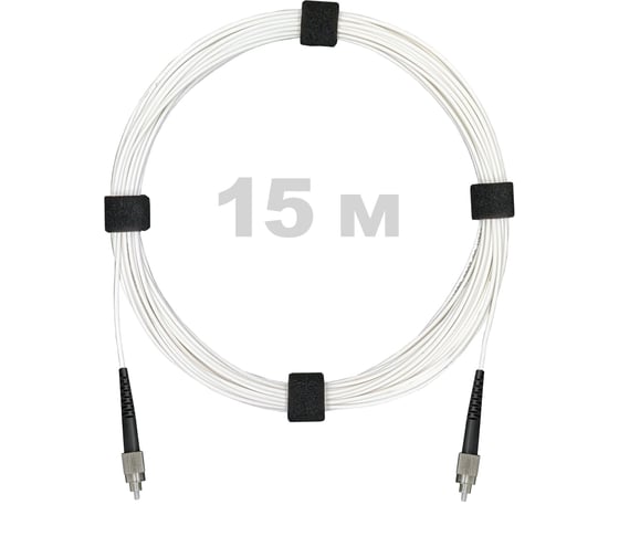 Патч-корд оптический Enginova FC/UPC-FC/UPC SM (G657.A1) 2mm SX LSZH 15 м ENG-PC2.0-SX-2FCU-657A1-15M