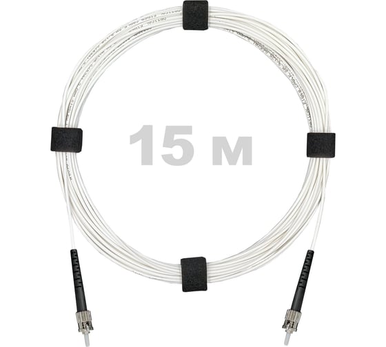Патч-корд оптический Enginova ST/PC-ST/PC SM (G657.A1) 3mm SX LSZH 15 м ENG-PC-SX-2ST-657A1-15M