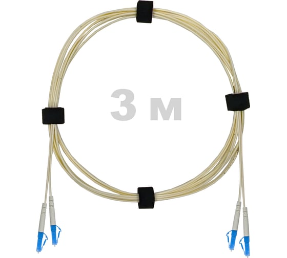 Патч-корд оптический Enginova LC/UPC-LC/UPC SM (G657.A1) 3mm DX LSZH 3 м ENG-PC-DX-2LCU-657A1-3M