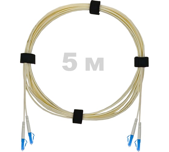 Патч-корд оптический Enginova LC/UPC-LC/UPC SM (G657.A1) 2mm DX LSZH 5 м ENG-PC2.0-DX-2LCU-657A1-5M