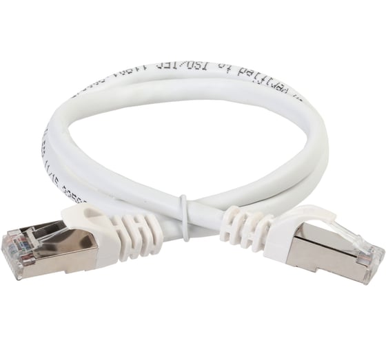 Коммутационный шнур (патч-корд) ITK кат.5E FTP LSZH 2м белый PC08-C5EFL-2M