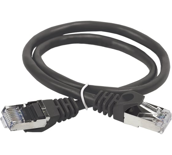 Коммутационный шнур (патч-корд) ITK кат.5E FTP 0.5м черный PC09-C5EF-05M