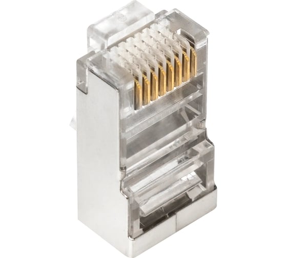Экранированный коннектор RJ-45 8p8c TWIST cat. 5e, 100шт. CN-8P8C-C5E-S-TWCS/100