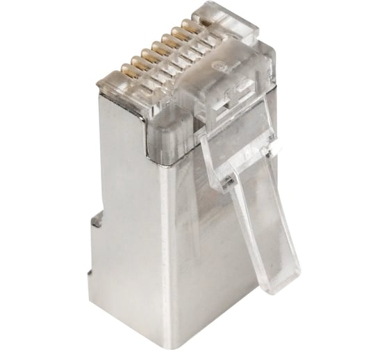 Экранированный коннектор RJ-45 8p8c TWIST cat. 5e, 100шт. CN-8P8C-C5E-S-TWCS/100
