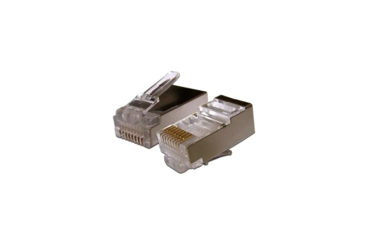 Экранированный коннектор RJ-45 8p8c TWIST cat. 5e, 20шт. CN-8P8C-C5E-S ...