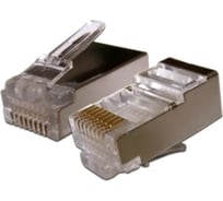 Экранированный коннектор RJ-45 8p8c TWIST cat. 5e, 50шт. CN-8P8C-C5E-S-TWCS/50