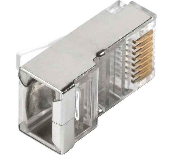 Экранированный коннектор RJ-45 8p8c TWIST cat. 5e, 50шт. CN-8P8C-C5E-S-TWCS/50