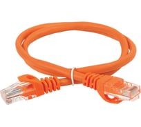 Коммутационный шнур (патч-корд) ITK кат.6 UTP PVC 7м оранжевый PC07-C6U-7M