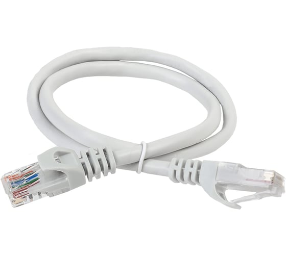 Коммутационный шнур (патч-корд) ITK кат.6 UTP LSZH 15м серый PC01-C6UL-15M