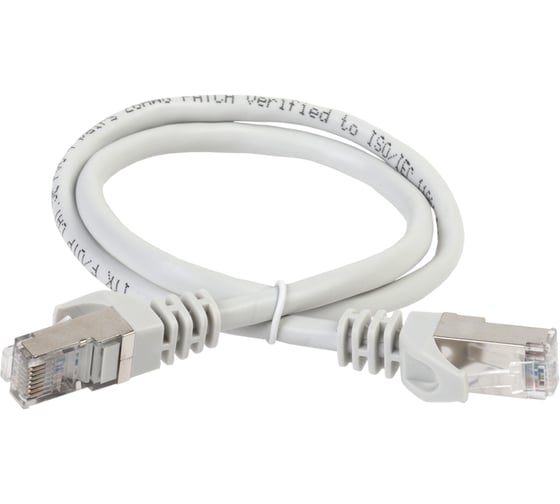 Коммутационный шнур (патч-корд) ITK кат.6 FTP LSZH 15м серый PC01-C6FL-15M