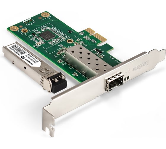 Комплект ExeGate: Сетевой адаптер SFP EXE-i210-F1 + Трансивер Multi-Mode до 550м EXT-1G-MM850-LC2-550M EX296228RUS: PCI-E x1 v2.0 298935