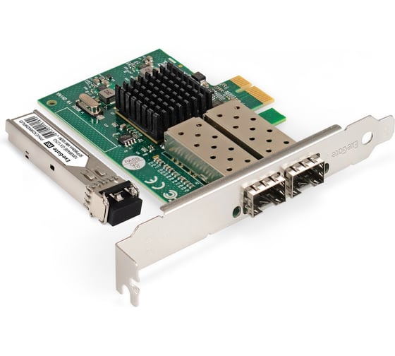 Комплект ExeGate: Сетевой адаптер SFP EXE-82576-F2 + Трансивер Multi-Mode до 550м EXT-1G-MM850-LC2-550M EX296229RUS: PCI-E x1 v2.0 298937