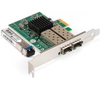 Комплект ExeGate: Сетевой адаптер SFP EXE-82576-F2 + Трансивер Single-Mode до 20км EXT-1G-SM1310-LC2-20KM EX296229RUS: PCI-E x1 v2.0 298938