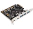 Контроллер ExeGate EXE-313V-3A2C 10Gbps PCI-E x4 v3.0, USB3.2 Gen2 3xType-A + 2xType-C ext., SuperSpeed+ скорость до 10 Гбит/с, разъем доп.питания 298300 1