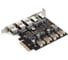 Контроллер ExeGate EXE-313V-3A2C 10Gbps PCI-E x4 v3.0, USB3.2 Gen2 3xType-A + 2xType-C ext., SuperSpeed+ скорость до 10 Гбит/с, разъем доп.питания 298300 2