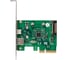 Контроллер ExeGate EXE-320-1A1C 10Gbps PCI-E x4 v3.0, USB3.2 Gen2 1xType-A + 1xType-C ext., SuperSpeed+ скорость до 10 Гбит/с, разъем доп.питания 298302 3