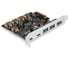 Контроллер ExeGate EXE-313-3A2C 10Gbps PCI-E x4 v3.0, USB3.2 Gen2 3xType-A + 2xType-C ext., SuperSpeed+ скорость до 10 Гбит/с, разъем доп.питания 298301 1