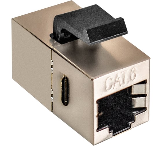 Модуль проходной ExeGate CP45-KJ-SH-C5e RJ45-RJ45, Кат.5e, экранированный 297347