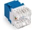 Модуль-вставка ExeGate Keystone Jack RJ-45 KJ-8P8C-U-C6-180-Dual Кат.6, неэкранированная, 180 градусов, IDC Krone/110 297335 2