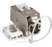 Модуль-вставка ExeGate Keystone Jack RJ-45 KJ-8P8C-SH-C5e-180-TL Кат.5e, экранированная, 180 градусов, IDC Toolless без инструмента 297346