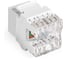 Модуль-вставка ExeGate Keystone Jack RJ-45 KJ-8P8C-U-C6A-180SH-Dual Кат.6A, неэкранированная, 180 градусов, со шторками, IDC Krone/110 297264 2