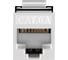 Модуль-вставка ExeGate Keystone Jack RJ-45 KJ-8P8C-U-C6a-180-TL Кат.6A, неэкранированная, 180 градусов, IDC Toolless без инструмента 297266 3