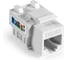 Модуль-вставка ExeGate Keystone Jack RJ-45 KJ-8P8C-U-C6-90-110 Кат.6, неэкранированная, 90 градусов, IDC 110 297265 1