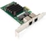 Сетевой адаптер ExeGate EXE-I350-T2v1 PCI-E x1, порты 2xRJ45 медные, 10/100/1000Mbps, Gigabit NIC Intel Chipset NHI350AM2 299699 1