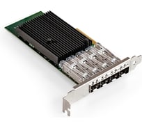 Сетевой адаптер ExeGate EXE-X710-4SFP+ PCI-E x8 v.3, порты 4x SFP+, Quad 10Gb/s, Server NIC Chipset Intel FTXL710 299016