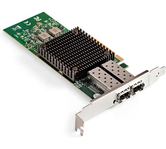 Сетевой адаптер ExeGate EXE-MCX3-2SFP+ PCI-E x8 v.3, порты 2x SFP+, Dual 10Gb/s, Server NIC Chipset Mellanox ConnectX-3 299017 1