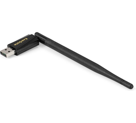 Сетевой адаптер ExeGate Wi-Fi 4 EDWA-137-N300-1 Беспроводной USB адаптер, Wi-Fi N b/g/n, чипсет Realtek8192, до 300 Мбит/с на 2,4 ГГц, внешняя 3dBi антенна 299652