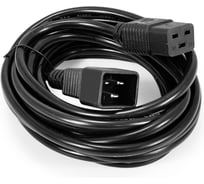 Кабель питания ExeGate UPS Special EC20-5S IEC 320 C19-C20, 3 1.5mm2, CCA, черный, 5м 297809