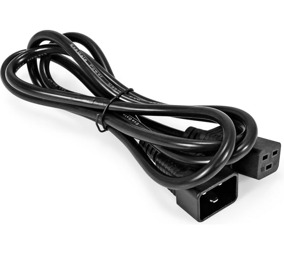 Кабель питания ExeGate UPS Special EC20-1,8S IEC 320 C19-C20, 3 1.5mm2, CCA, черный, 1.8м 297807 1