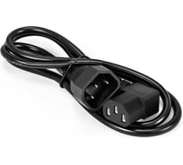 Кабель питания ExeGate Power EC-1P C13 угловой-C14, VDE-250V-3 0.75mm2, медь, черный, 10A, 1м 297744