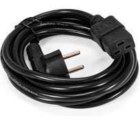 Кабель питания ExeGate Special PC19-3S Евровилка Schuko-C19, 3 1.5mm2, CCA, черный, 3м 297804