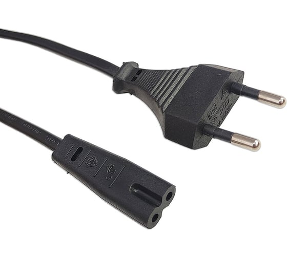 Кабель питания Filum CEE 7/16 -С13, 2х0.5, 220В, 2.5A, чёрный, 3.0м FL-PC2.5-EU-C7-3M