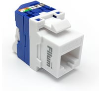 Модуль Keystone RJ45 UTP FL-KJT-U6-WT Cat 6, Toolless, 180 градусов, белый Filum 00-01209895