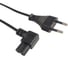 Кабель питания FL-PC2.5-EU-C7A-3M CEE 7/16 - С7 угловая, 2х0.5, 220В, 2.5A, чёрный, 3м Filum 00-01115459 1
