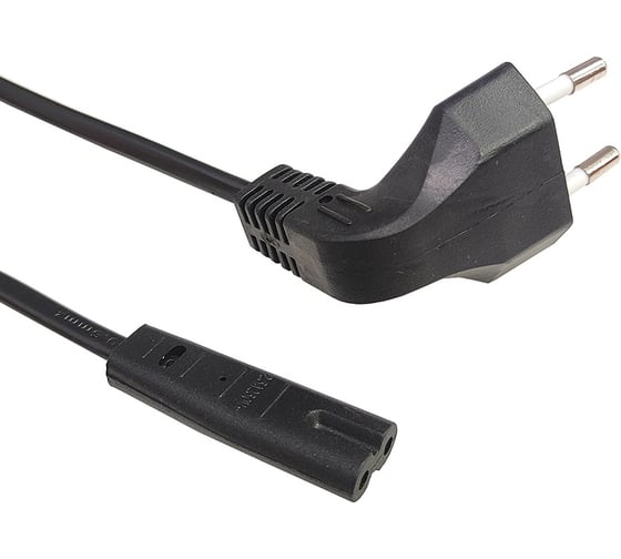 Кабель питания Filum CEE 7/16 угловая -С13, 2х0.5, 220В, 2.5A, чёрный, 3м FL-PC2.5-EUA-C7-3M