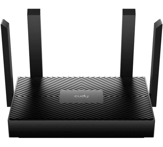 Wi-Fi роутер Cudy WR1500 AX1500, 2,4/5 ГГц, до 1501 Мбит/с, 4x1 Гбит/с, MU-MIMO, OFDMA, 4 антенны, черный 10000146467