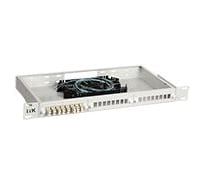 Оптический распределительный кросс укомплектованный ITK 1U SC (Simplex) 4 шт. (OM4) FOBX24-1U-4SCUS04