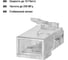 Коннектор для кабеля RJ-45 UTP категория 6 TDM ELECTRIC в упаковке 100 штук SQ0561-0004 3