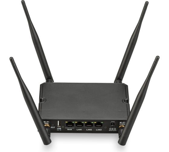 Гигабитный роутер Kroks Rt-Cse m6-G со встроенным модемом LTE cat.6, WiFi 2,4+5 ГГц, поддержка двух SIM карт, до 300 Мбит/с 2268_SMA 1