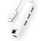 Сетевая карта 5bites USB2.0, RJ45, 100 мегабит, 3х портовый USB разветвитель, белый, 10см UA2-45-06WH 1