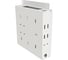 Кросс оптический настенный NTSS Мини, укомплектованный, 4 порта LC/UPC duplex, 50/125 мкм ОМ4 (планка, ложемент, пигтейлы, КДЗС, адаптеры) серый RAL 7035 NTSS-WFOBМн-4-2LC/U-504-SP1.5G1AY 4