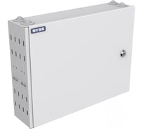 Кросс оптический настенный NTSS укомплектованный, 24 порта LC/UPC duplex, 50/125 мкм ОМ4 (планки, сплайс-кассета 2шт, пигтейлы, КДЗС, адаптеры) серый RAL 7035 NTSS-WFOB-24-2LC/U-504-SP1.5G4AY