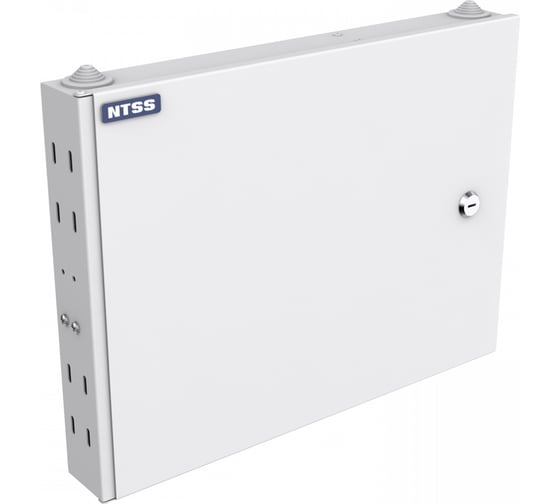 Кросс оптический настенный NTSS укомплектованный, 12 портов LC/UPC duplex, 50/125 мкм ОМ4 (планки, сплайс-кассета, пигтейлы, КДЗС, адаптеры) серый RAL 7035 NTSS-WFOB-12-2LC/U-504-SP1.5G1AY
