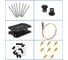 Кросс оптический NTSS 19'' укомплектованный 1U, 12 портов ST/UPC, 50/125 мкм (планки, сплайс-кассета, пигтейлы, КДЗС, адаптеры) черный RAL 9005 NTSS-RFOB-1U-12-ST/U-50-SP1.5G2AY-BL 6