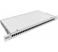 Кросс оптический NTSS 19'' укомплектованный 1U, 32 порта SC/UPC, 50/125 мкм (сплошная панель, сплайс-кассета, пигтейлы, КДЗС, адаптеры) серый RAL 7035 NTSS-RFOB-1U-32-SC/U-50-SP1.5G0AY
