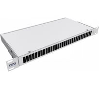 Кросс оптический NTSS 19'' укомплектованный 1U, 8 портов SC/UPC duplex, 9/125 мкм (сплошная панель, сплайс-кассета, пигтейлы, КДЗС, адаптеры) серый RAL 7035 NTSS-RFOB-1U-8-2SC/U-9-SP1.5G0AY